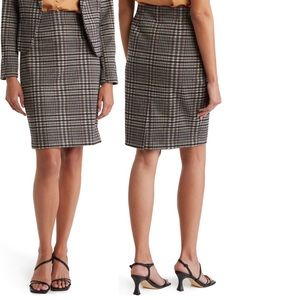 Plaid Pull-On Skirt